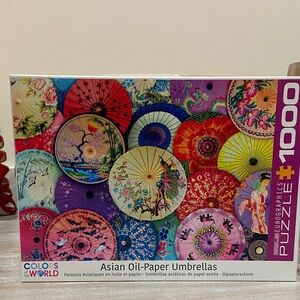 Eurographics Puzzle Asian Oil-Paper Umbrellas - 1,000 Piece
